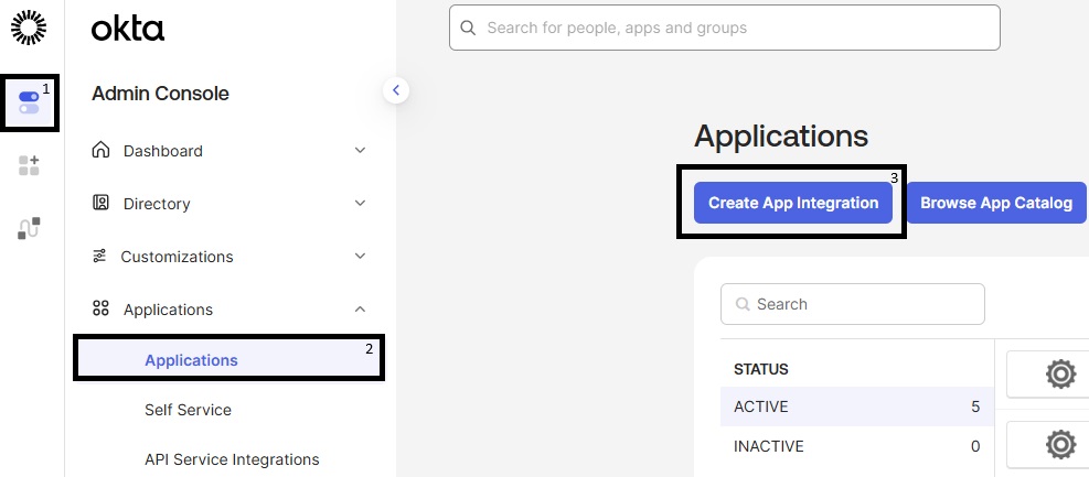 Okta - Create App Integration