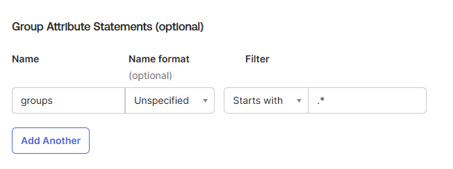 Okta - Group Attribute Statements