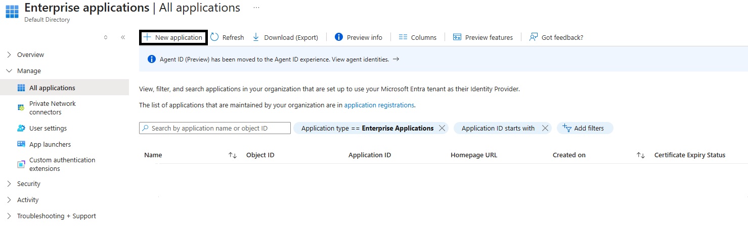 Entra ID - Create App Integration