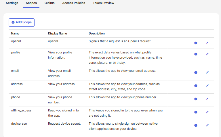 Okta - Add Groups Scope