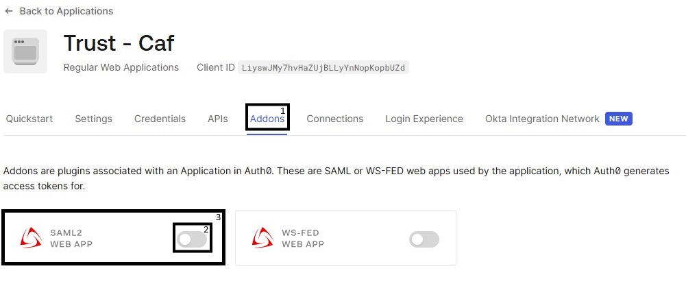 Auth0 - Addons SAML